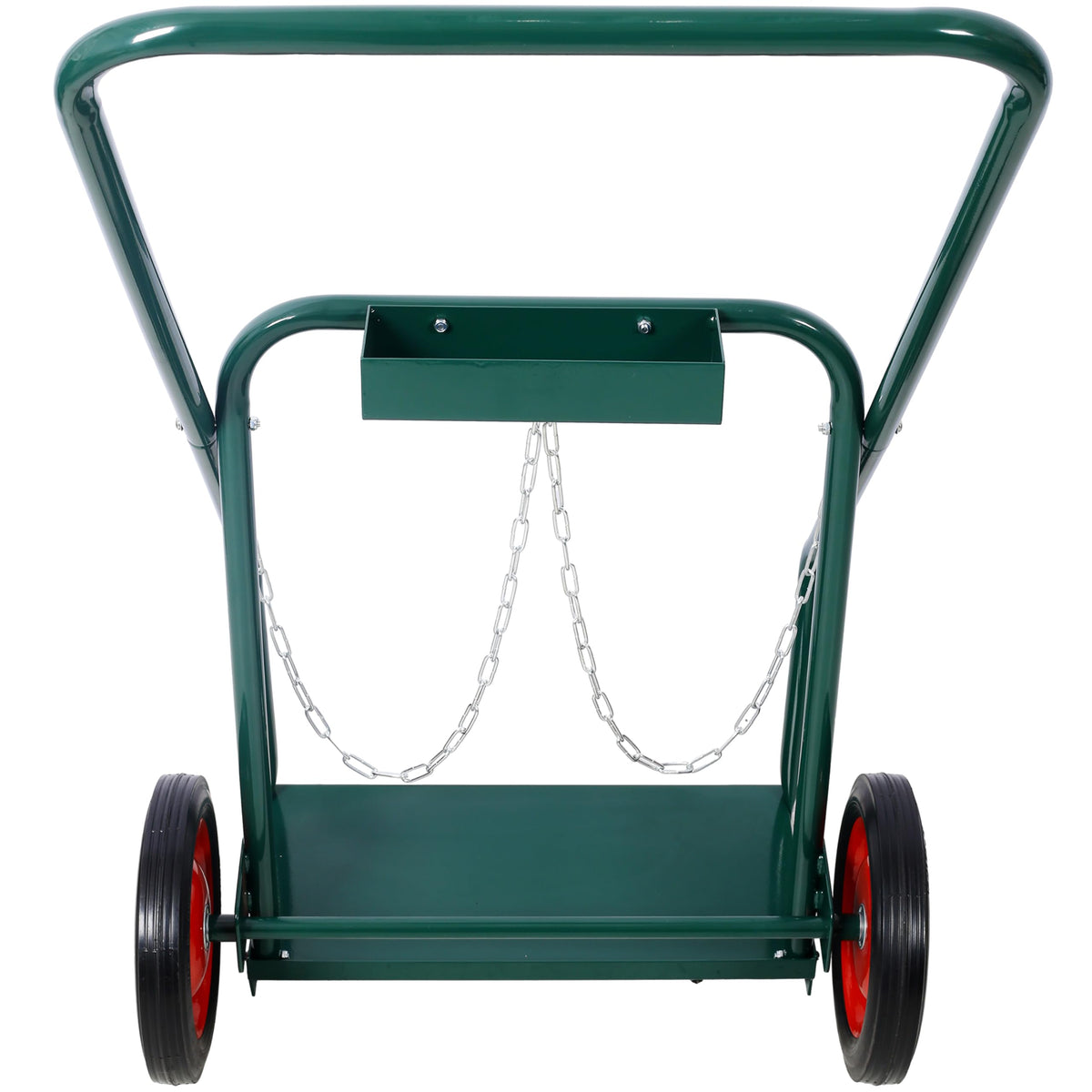 440 lb Capacity Welding Cylinder Hand Truck with 10-Inch Solid Rubber Wheels E22064