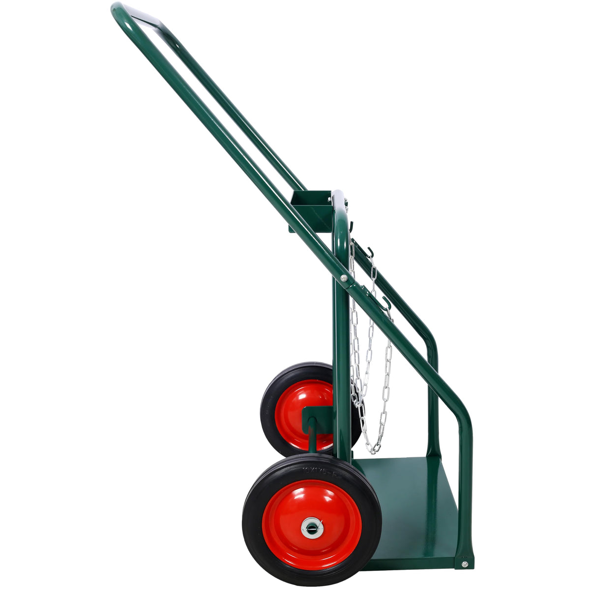440 lb Capacity Welding Cylinder Hand Truck with 10-Inch Solid Rubber Wheels E22064