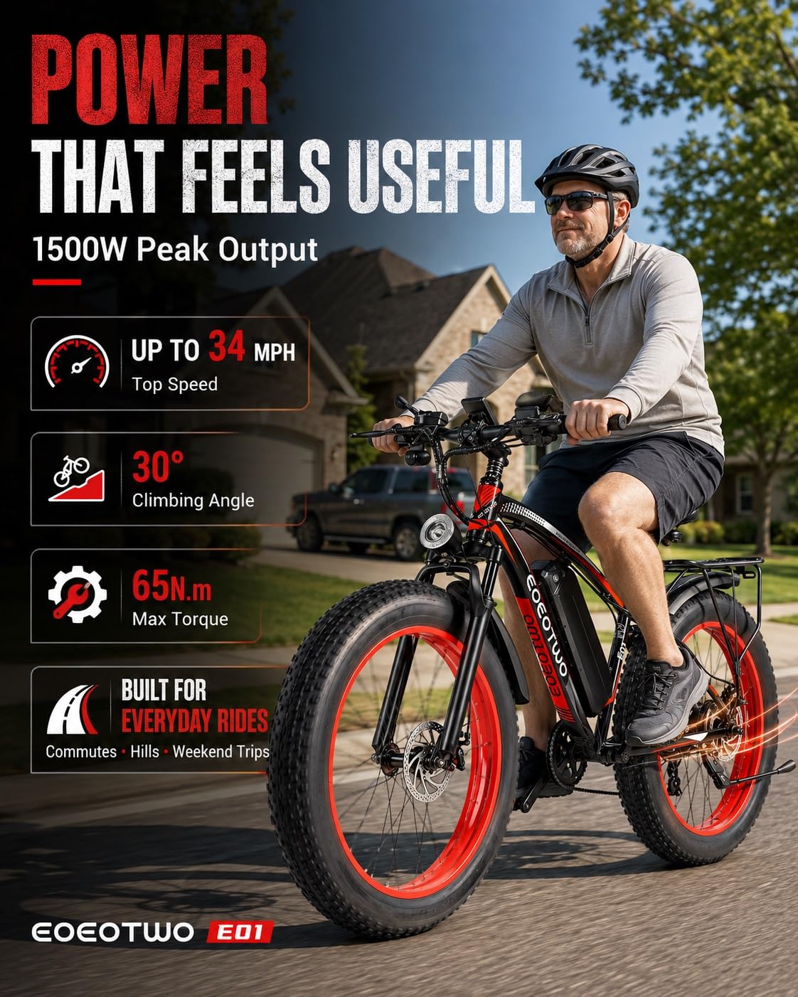 26" Fat Tire Electric Bike U592891