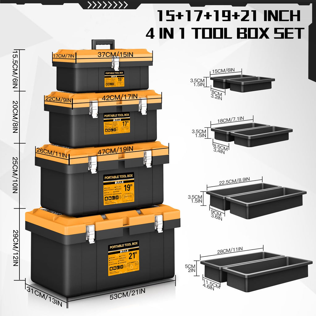 4 In 1 Portable Tool Box Set H58203