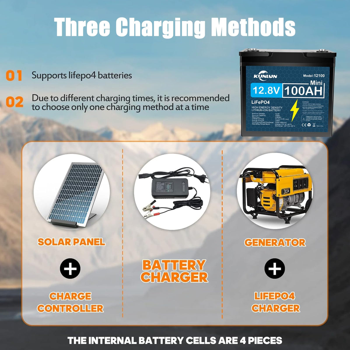 12V 100Ah LiFePO4 Battery N420689