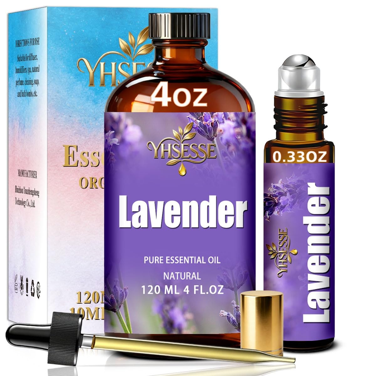 Peppermint and Lavender Essential Oil 4 Fl Oz Q868064