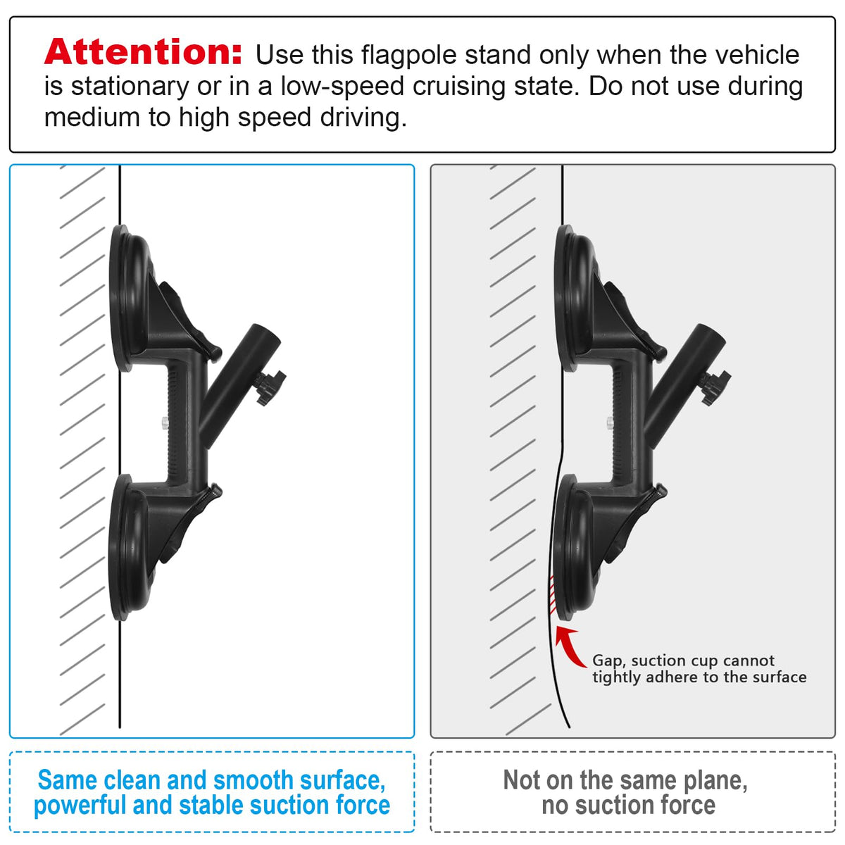 Suction Cup Flag Pole Mount Q35389
