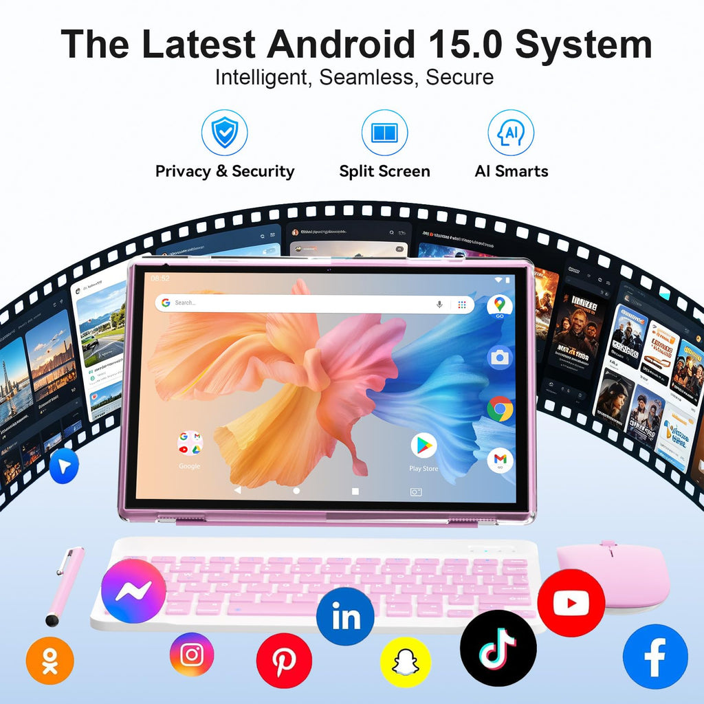 10 inch 2 in 1 Android Tablet with Keyboard 8GB RAM 32GB ROM Z965