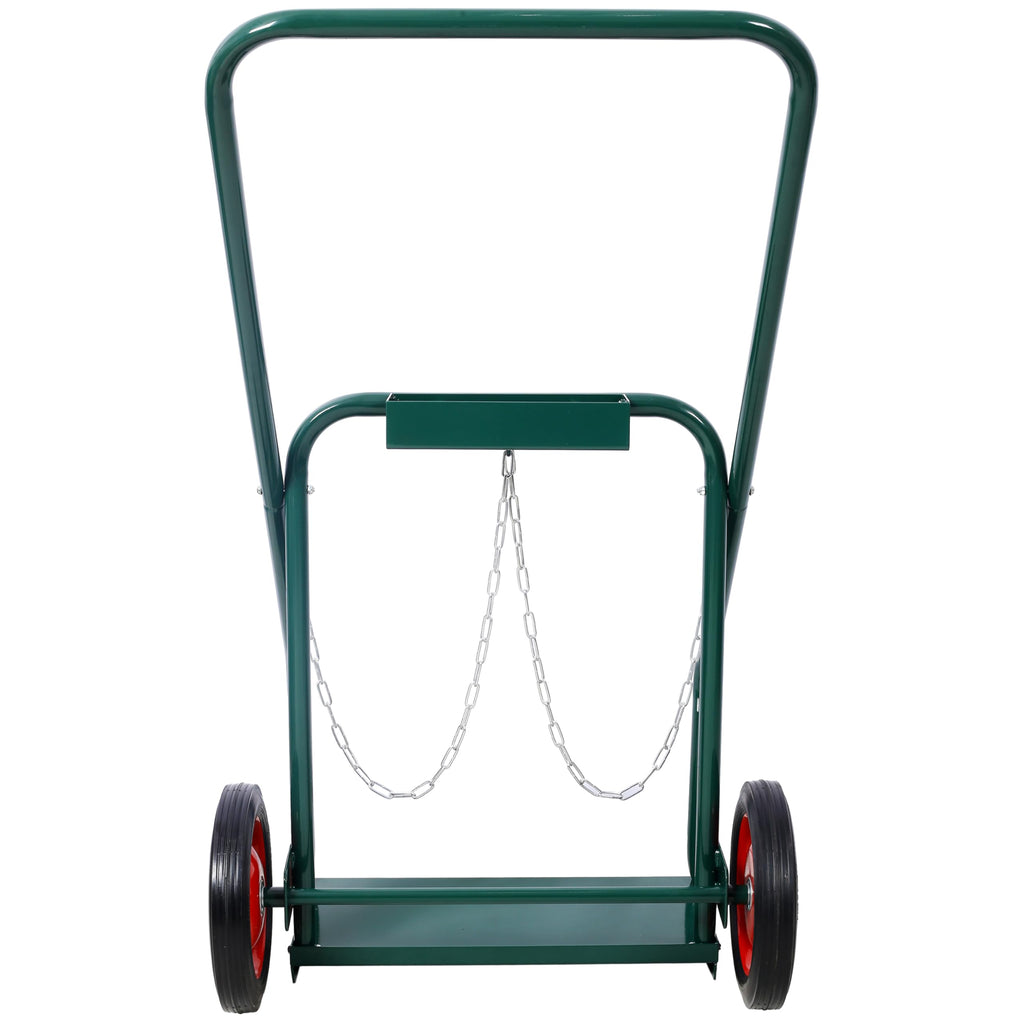 440 lb Capacity Welding Cylinder Hand Truck with 10-Inch Solid Rubber Wheels E22064