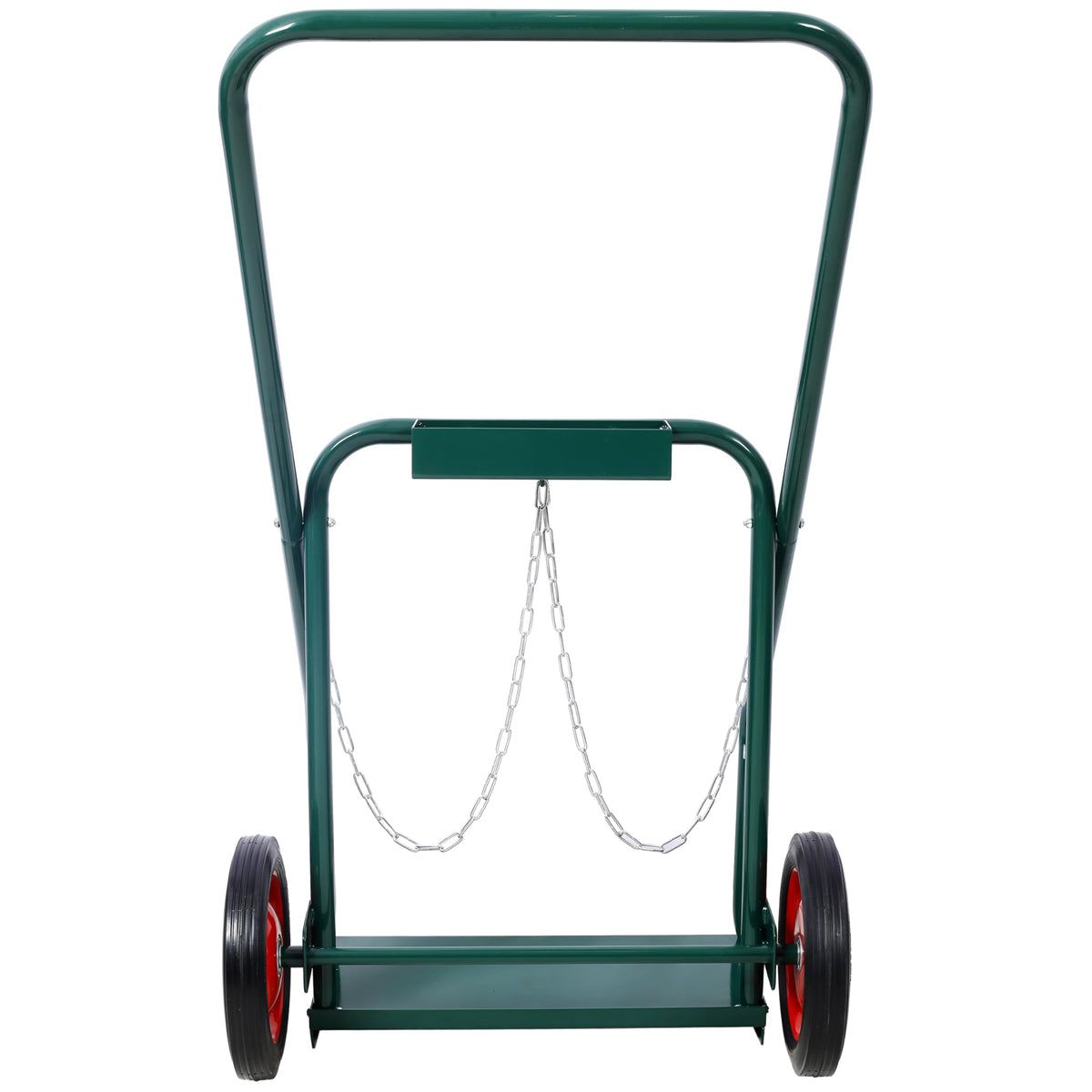 440 lb Capacity Welding Cylinder Hand Truck with 10-Inch Solid Rubber Wheels E22064