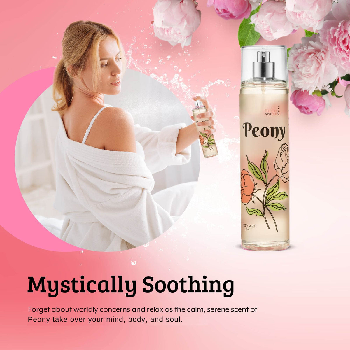Body Mist Spray Peony Floral P439