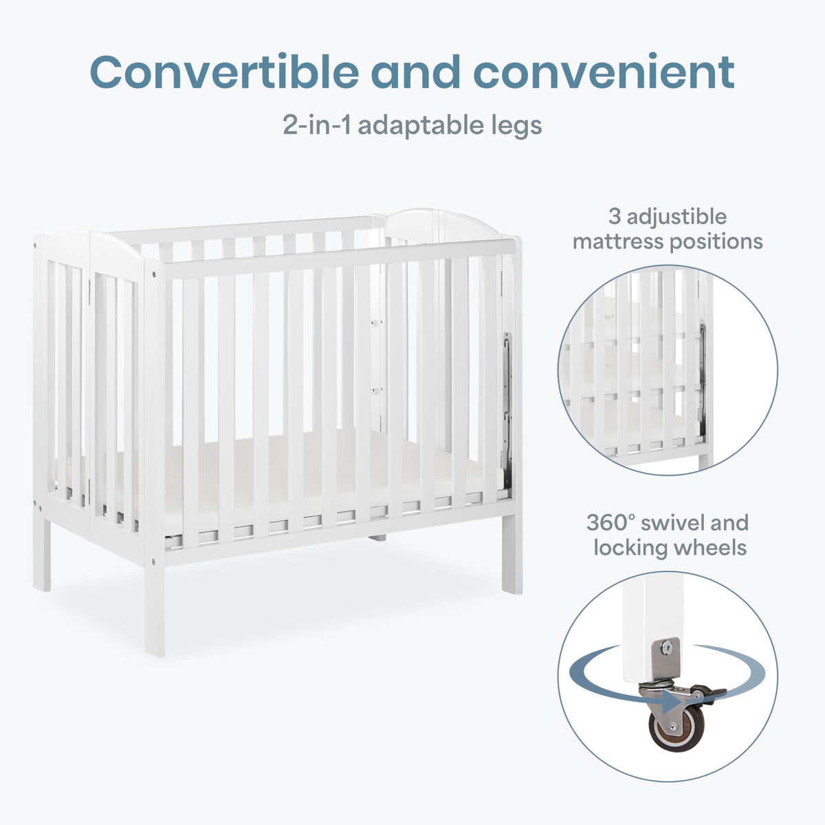 Mini Folding 3-in-1 Portable Baby Crib P6110