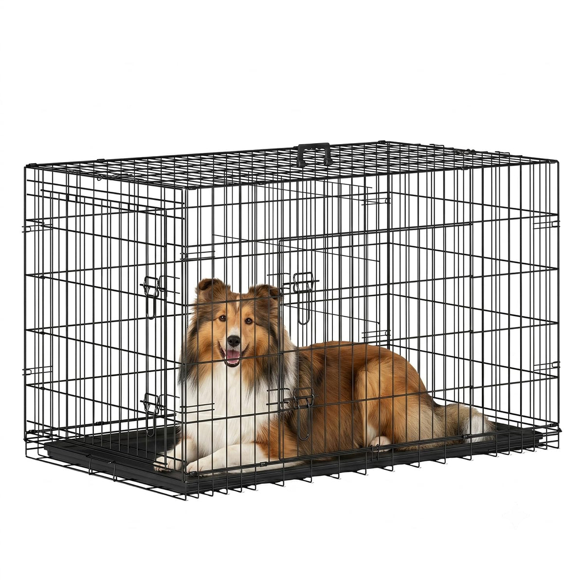 48 Inch Folding Metal Dog Crate M972520