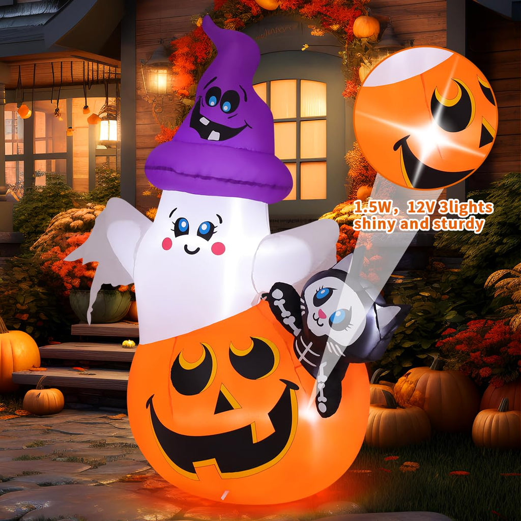 5 FT Halloween Inflatables with Built-in LEDs X3971