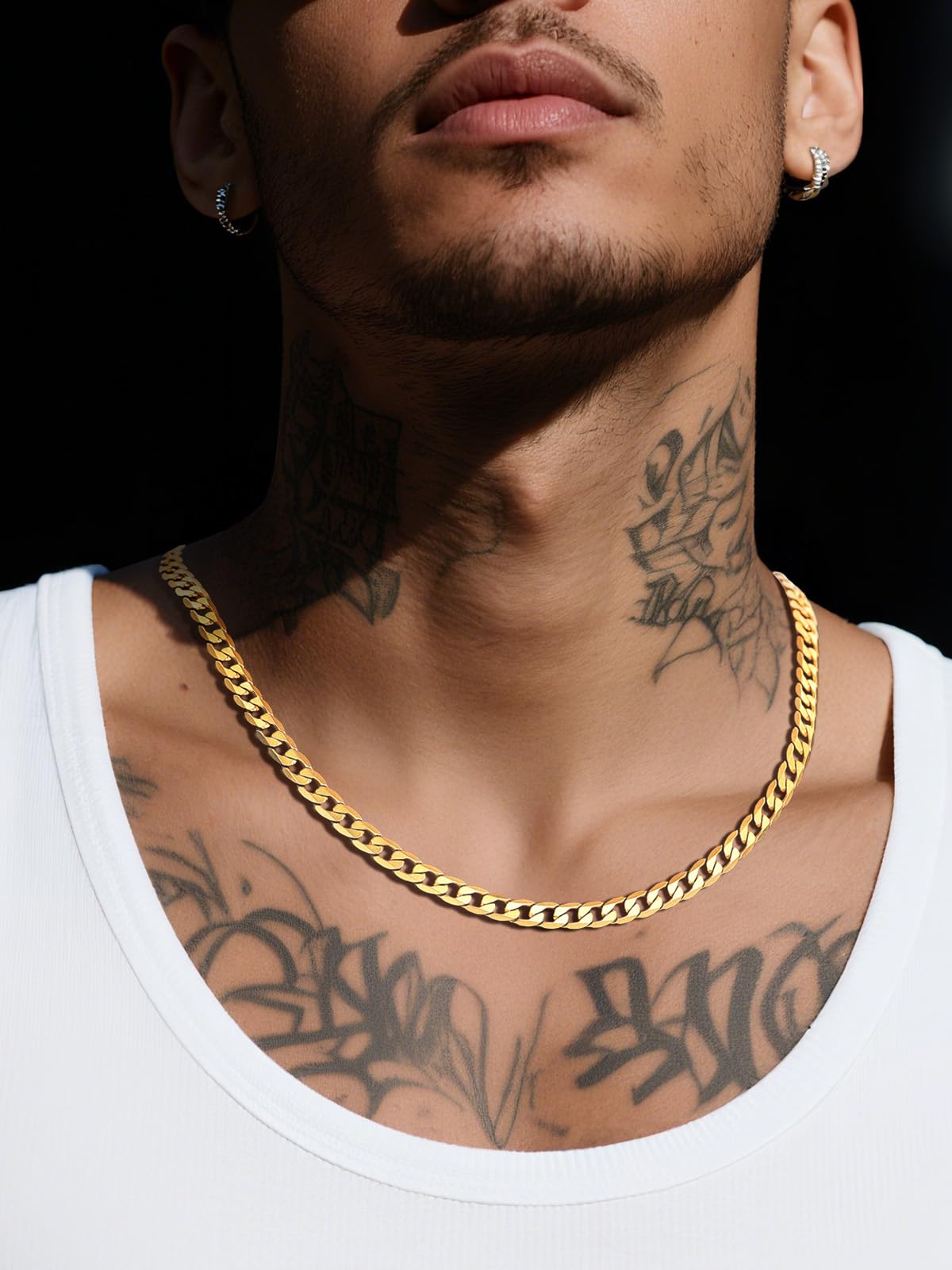 Stainless Steel Figaro Chain Necklace P78333