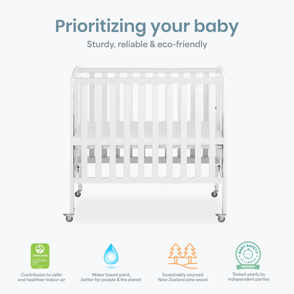 Mini Folding 3-in-1 Portable Baby Crib P6110