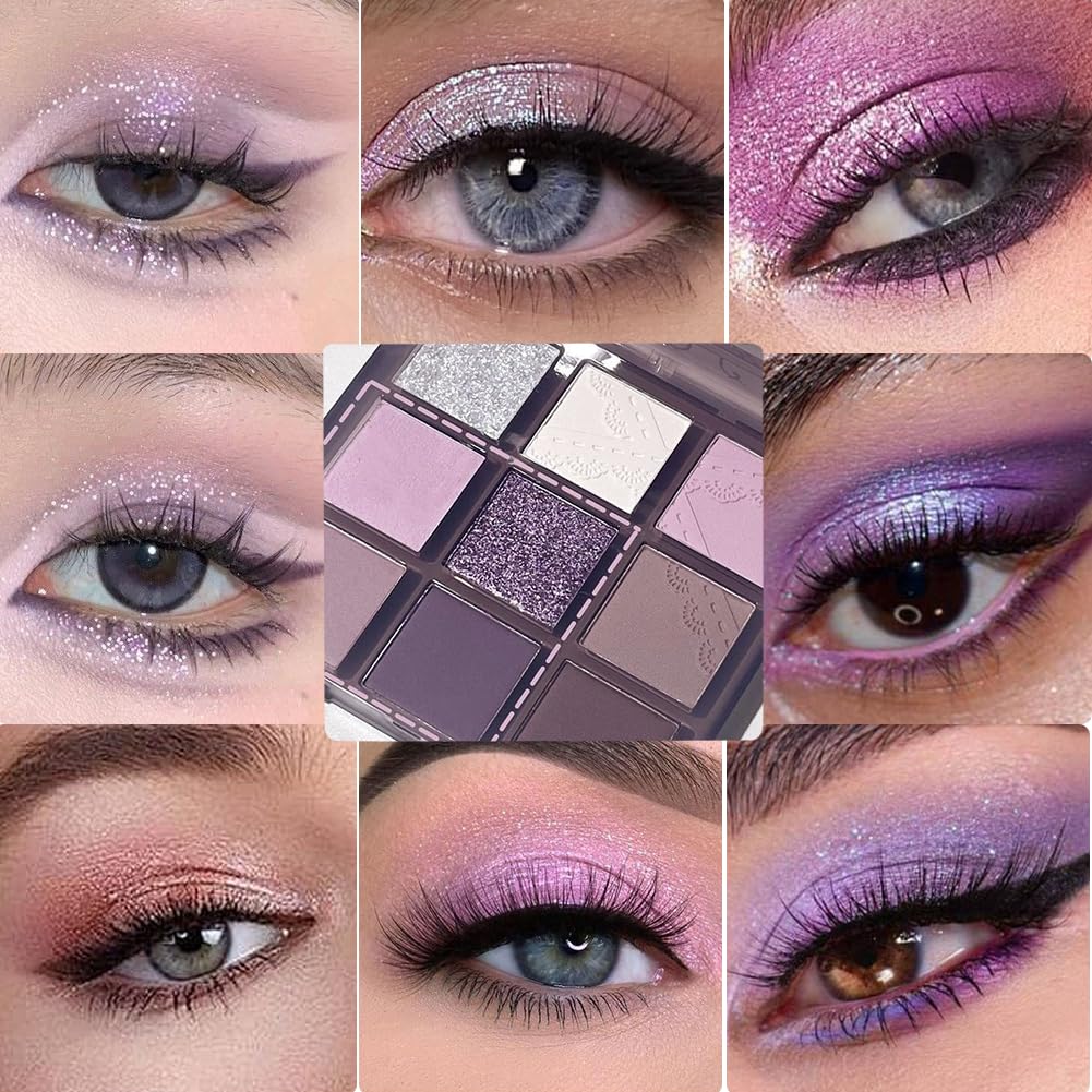 Dark Purple Plum Lavender Mauve Smoky Eyeshadow Palette P540813