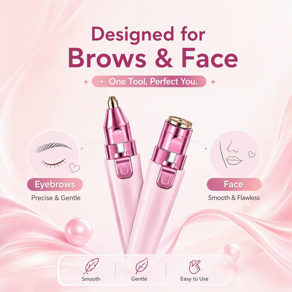 Pink USB Rechargeable Facial Hair Remover D59840
