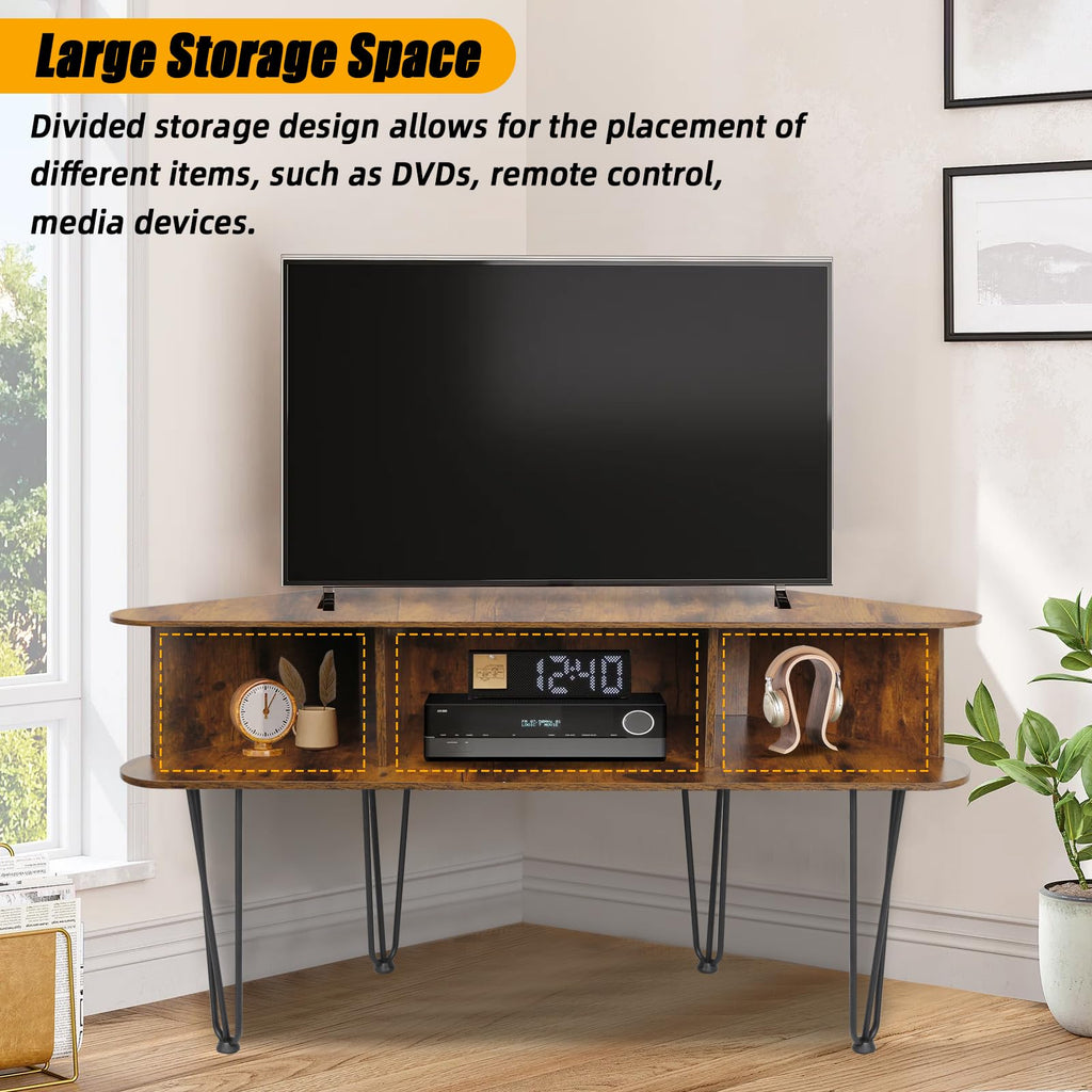 Corner TV Stand with Storage I7303