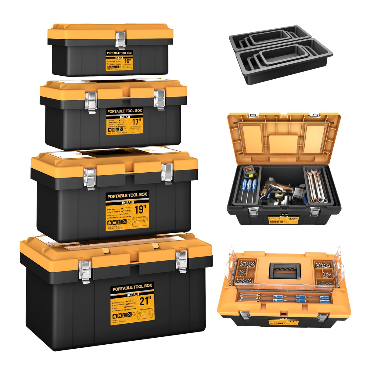 4 In 1 Portable Tool Box Set H58203
