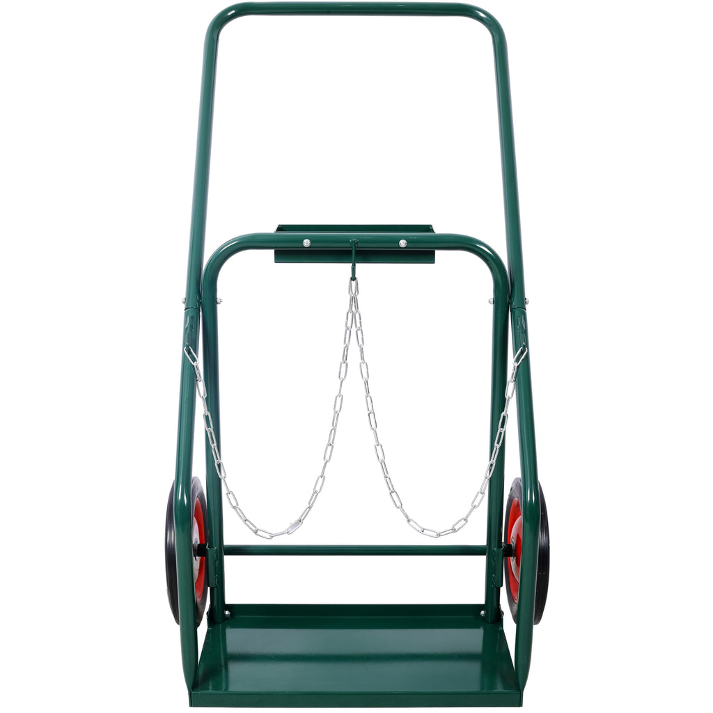 440 lb Capacity Welding Cylinder Hand Truck with 10-Inch Solid Rubber Wheels E22064