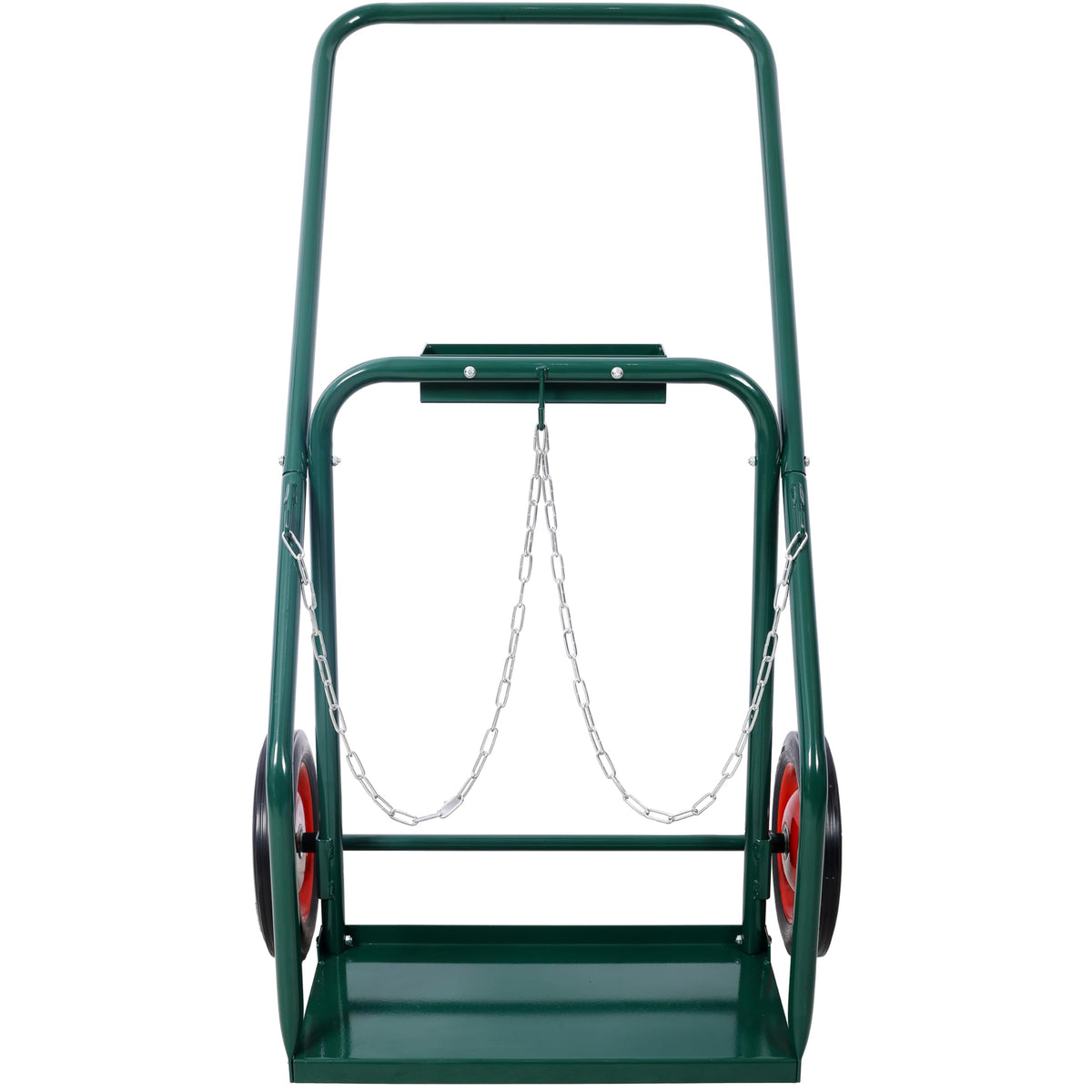 440 lb Capacity Welding Cylinder Hand Truck with 10-Inch Solid Rubber Wheels E22064