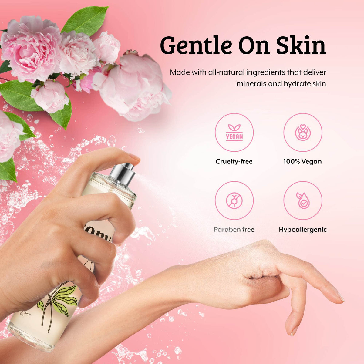 Body Mist Spray Peony Floral P439