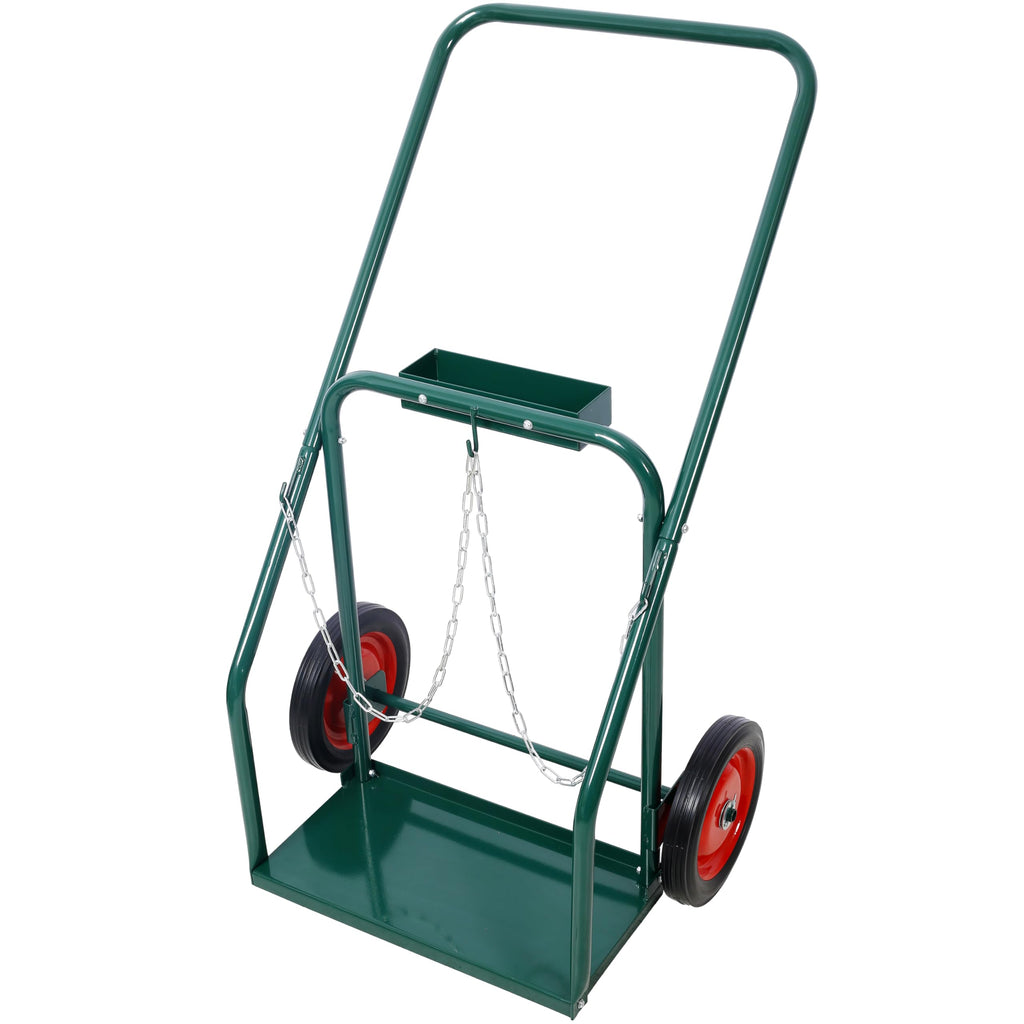 440 lb Capacity Welding Cylinder Hand Truck with 10-Inch Solid Rubber Wheels E22064