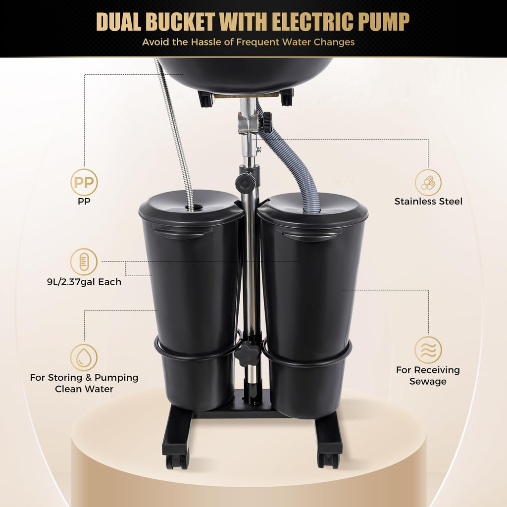 Portable Shampoo Bowl with Electric Pump K744