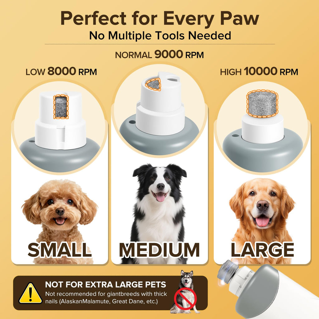 Quiet Electric Dog Nail Grinder with Guard R687