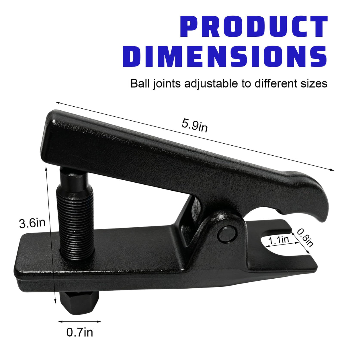 Adjustable Steel Ball Joint Separator Tool I23710