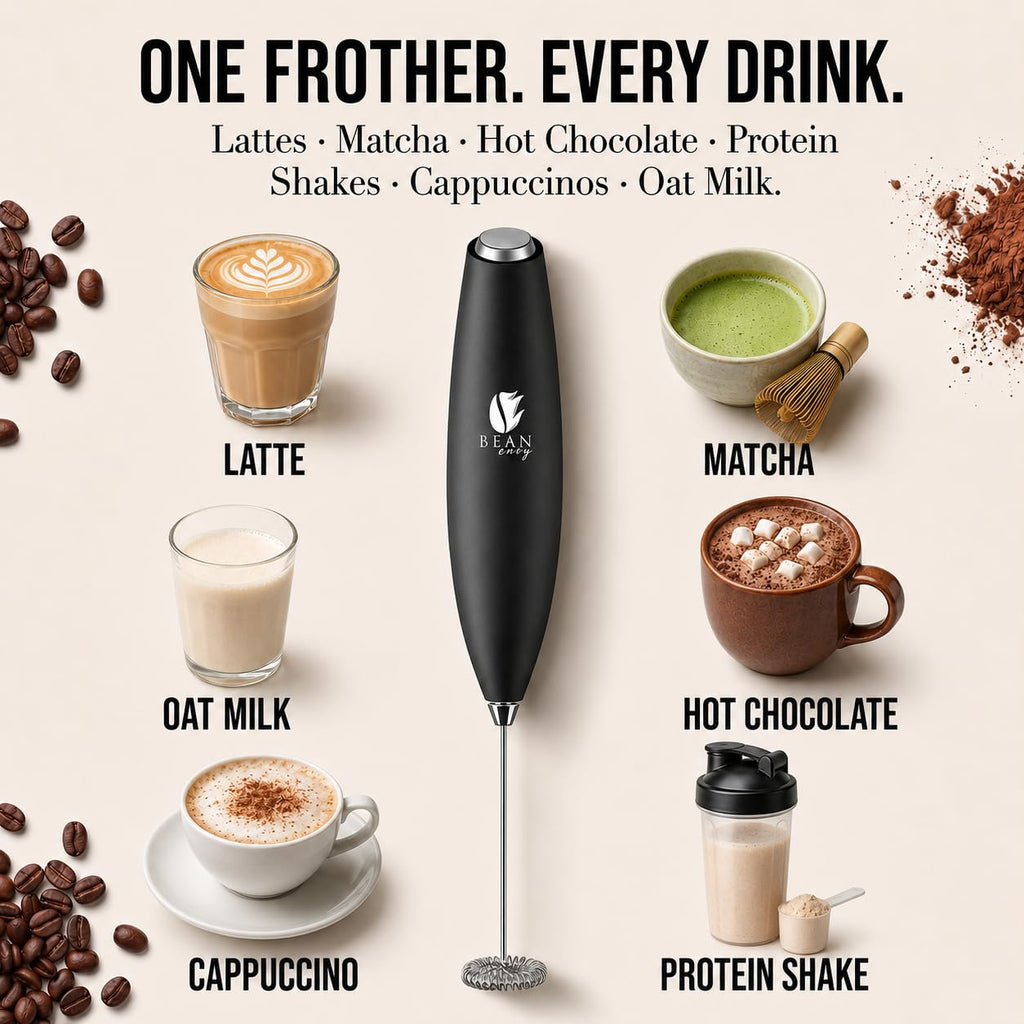 Black Handheld Milk Frother W1274