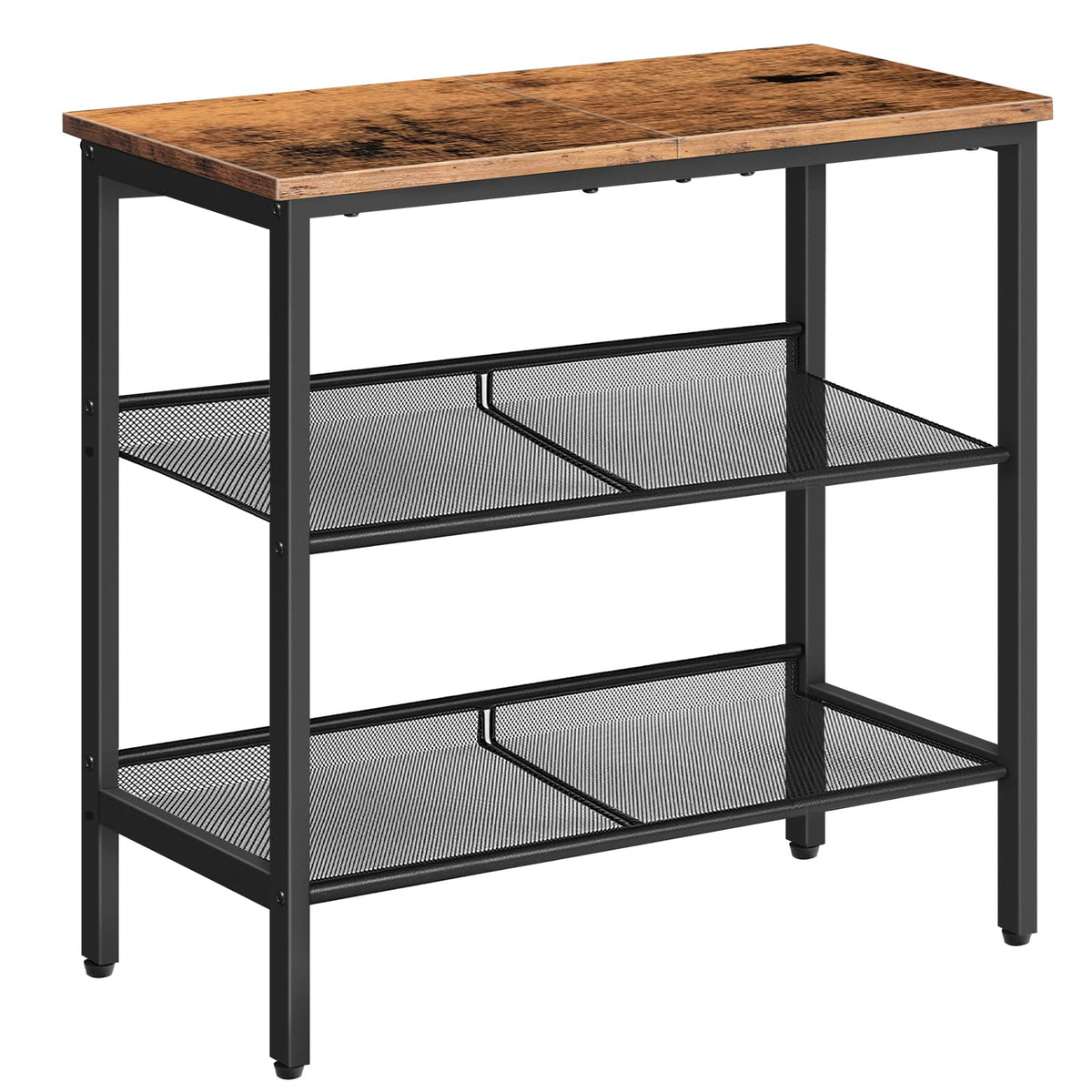 3-Tier Narrow End Table with Adjustable Shelves V831