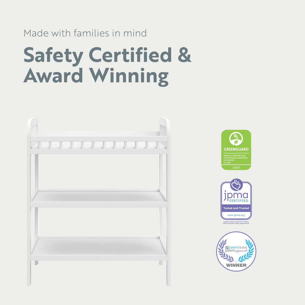 White Changing Table with Changing Pad F89285