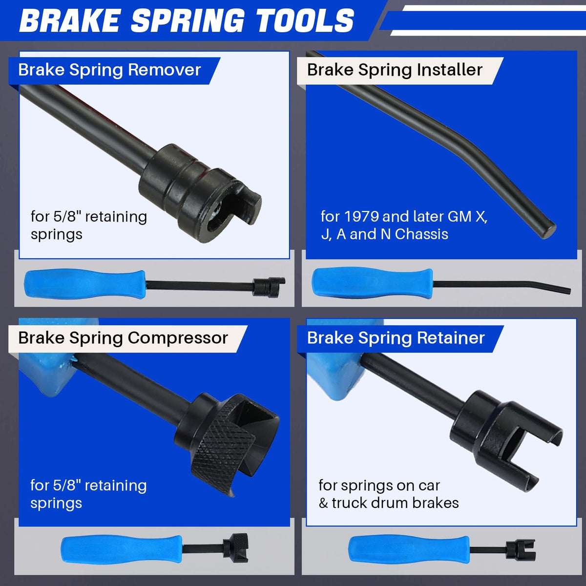 8 Pc Drum Brake Tool Kit Q382