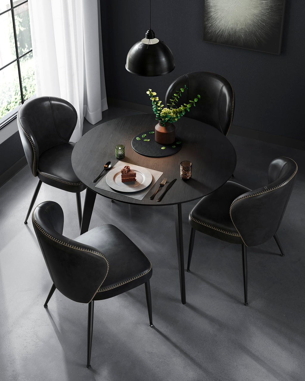 Upholstered Dining Chairs Set of 4 P4294