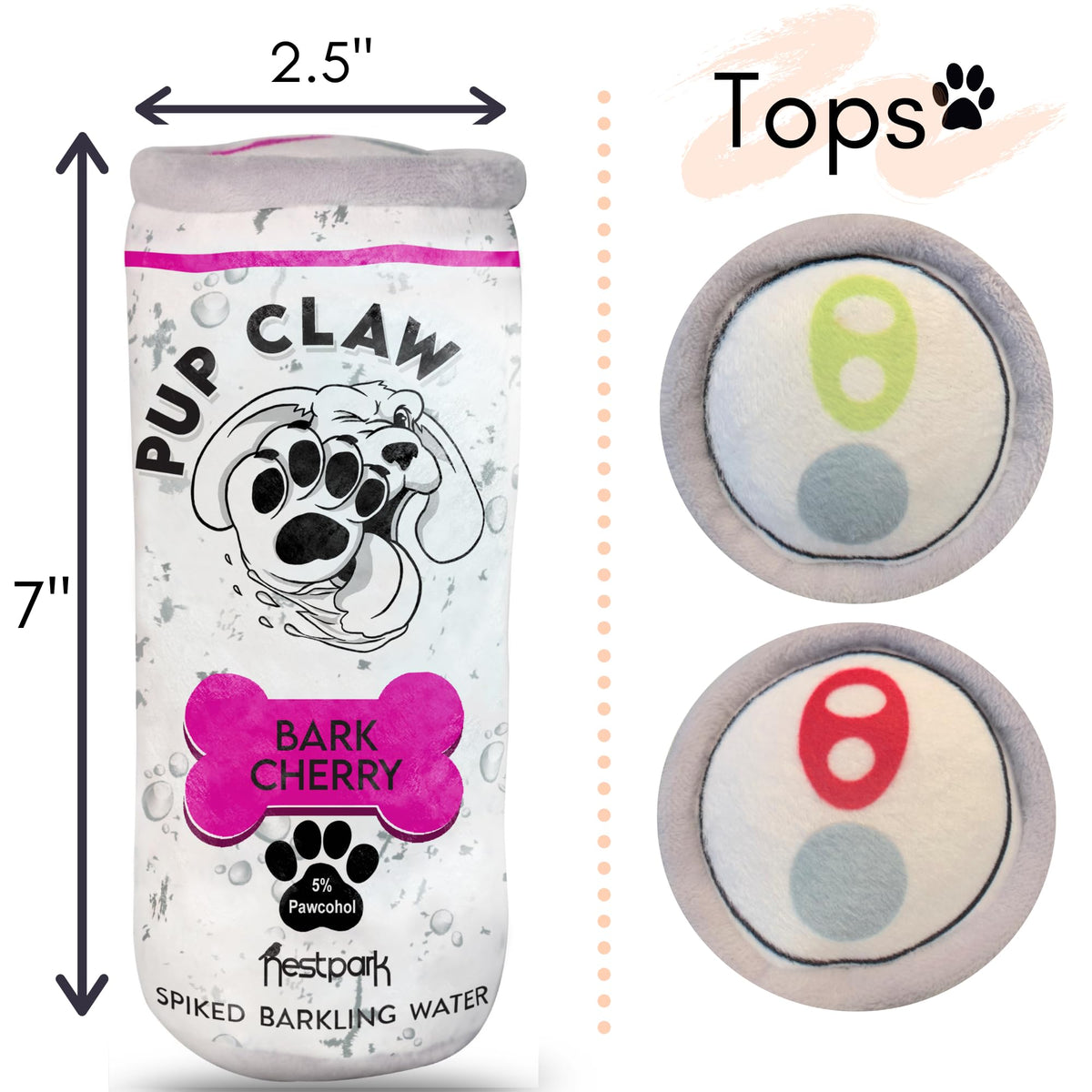 Plush Dog Toys with Squeaker and Crinkle 2 Pack I46255