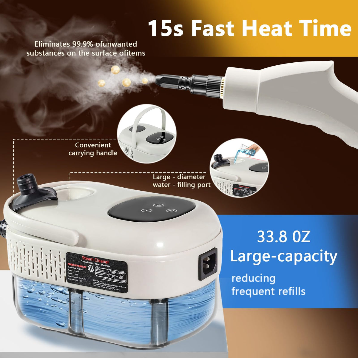 Handheld Steam Cleaner U539
