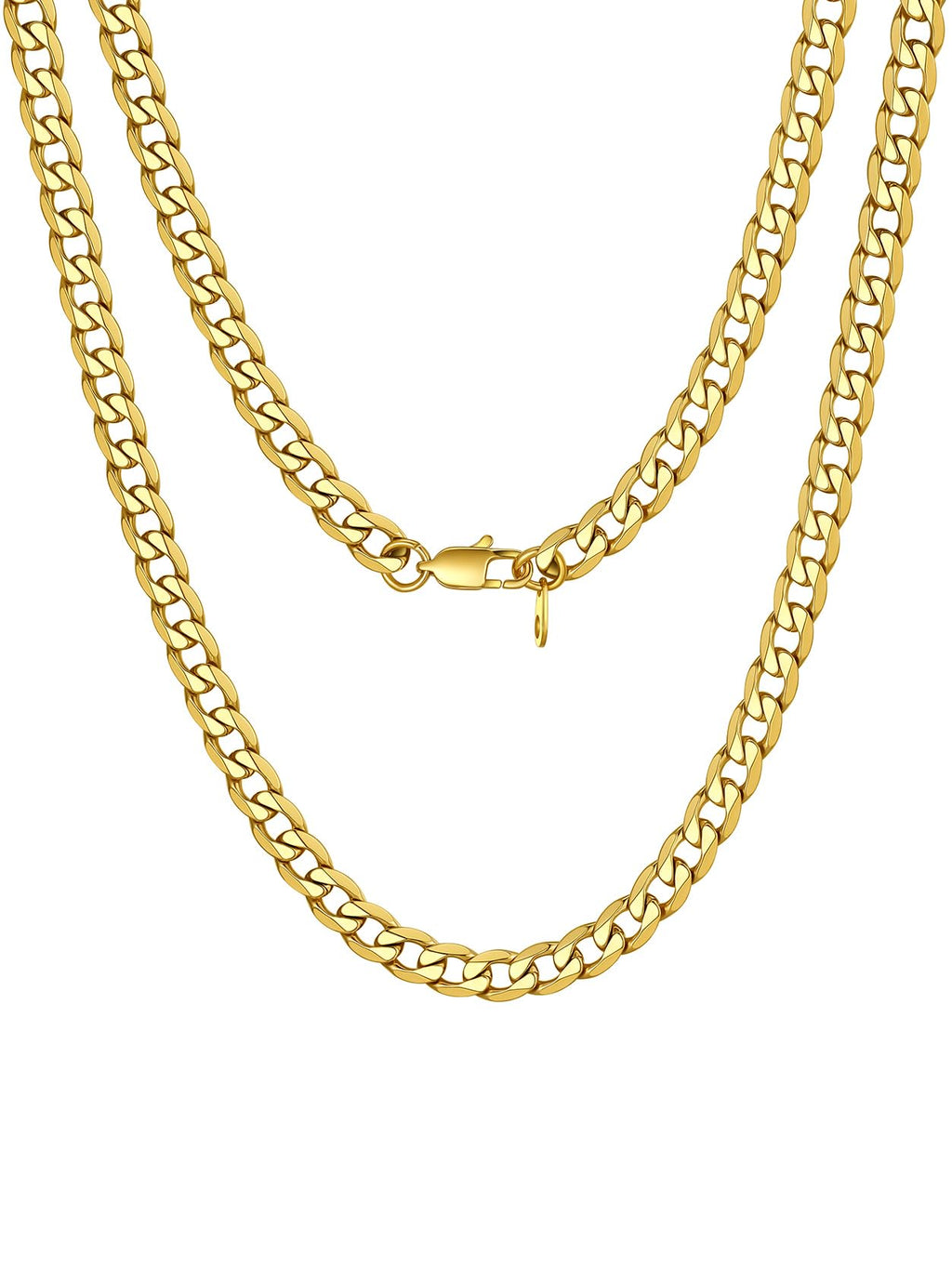 Stainless Steel Figaro Chain Necklace P78333