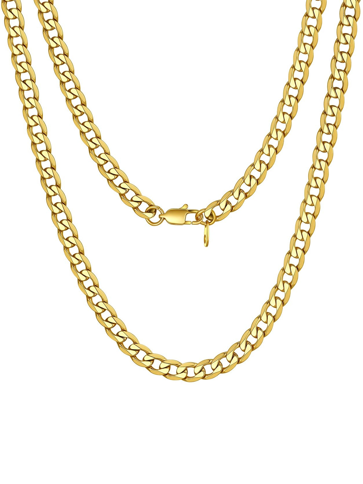 Stainless Steel Figaro Chain Necklace P78333