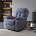 Gray Velvet Swivel Rocking Reclining Sofa W824944