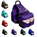 Nylon Insulated Leakproof Reflective Padded Purple Saddle Bag G456001