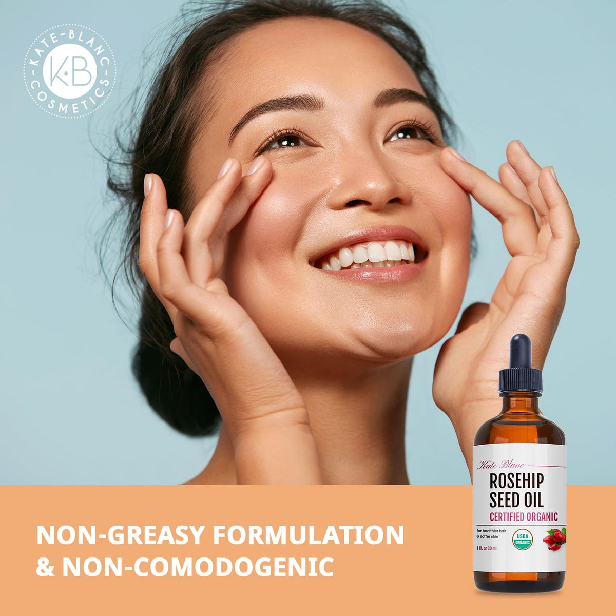 Organic Cold Pressed Rosehip Seed Face Oil N1139