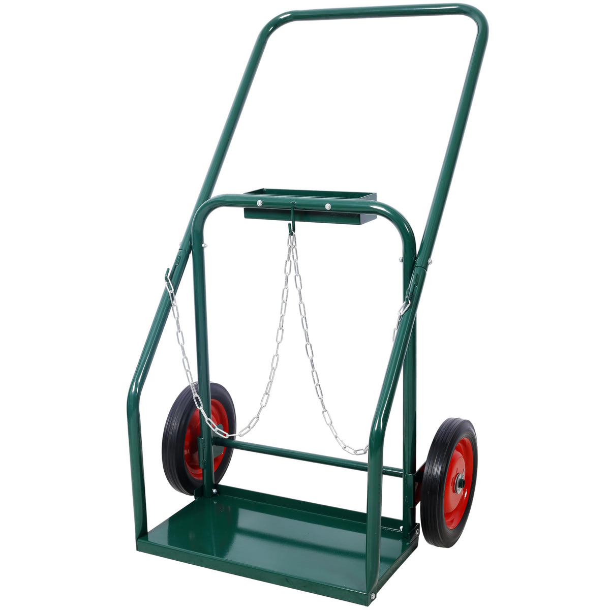 440 lb Capacity Welding Cylinder Hand Truck with 10-Inch Solid Rubber Wheels E22064