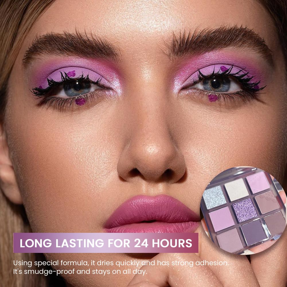 Dark Purple Plum Lavender Mauve Smoky Eyeshadow Palette P540813