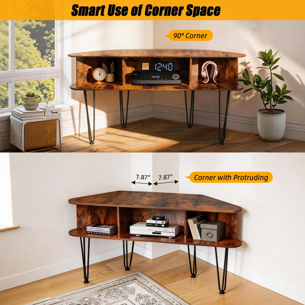 Corner TV Stand with Storage I7303