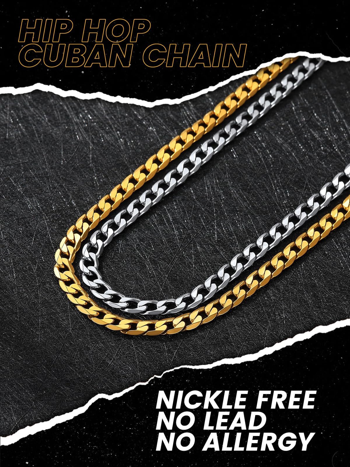 Stainless Steel Figaro Chain Necklace P78333