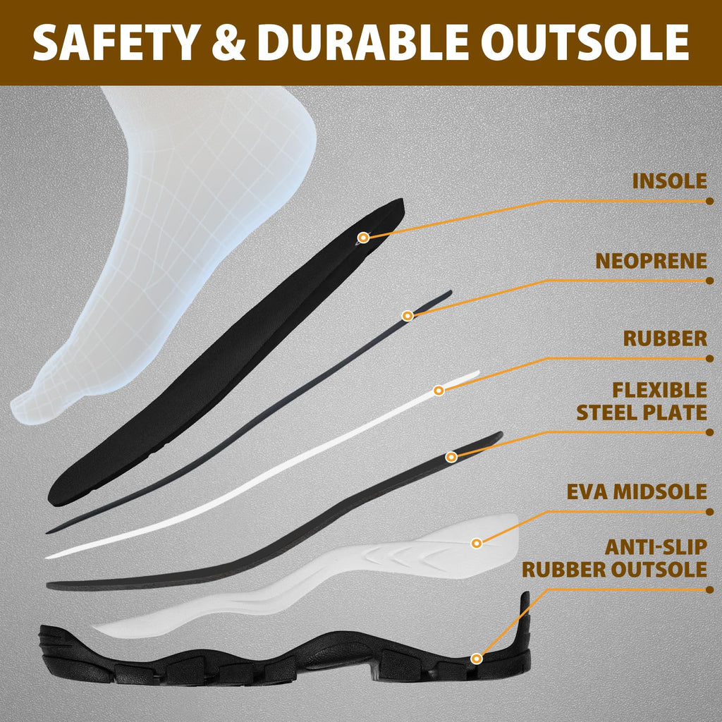 Steel Toe Waterproof Rubber Work Boots Z677287