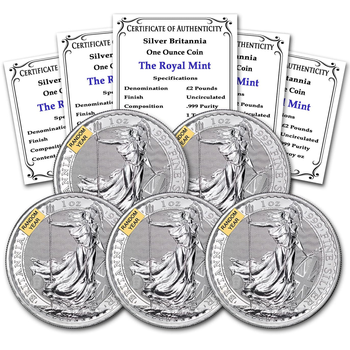 1 oz Silver Britannia Coins Z9042