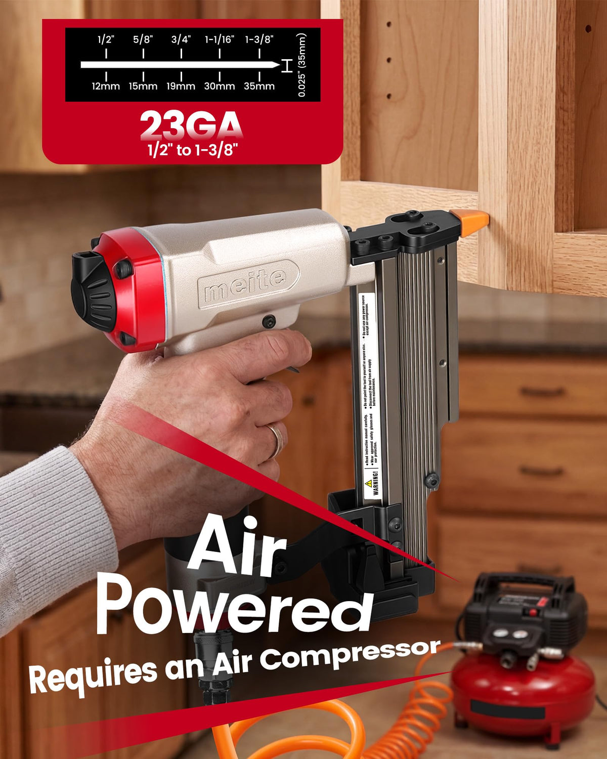 23 Gauge Pneumatic Headless Pin Nailer Z858344