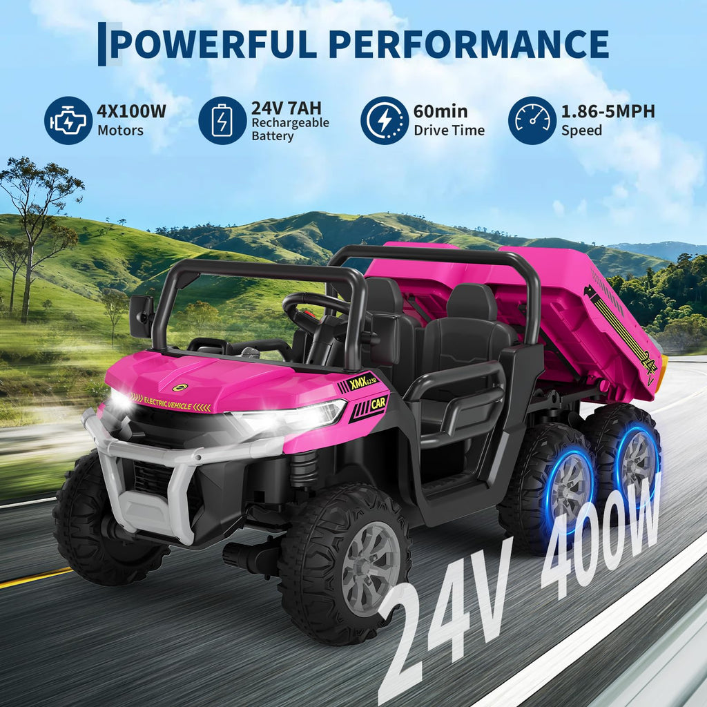 24V 2 Seater Ride On Dump Truck X39856