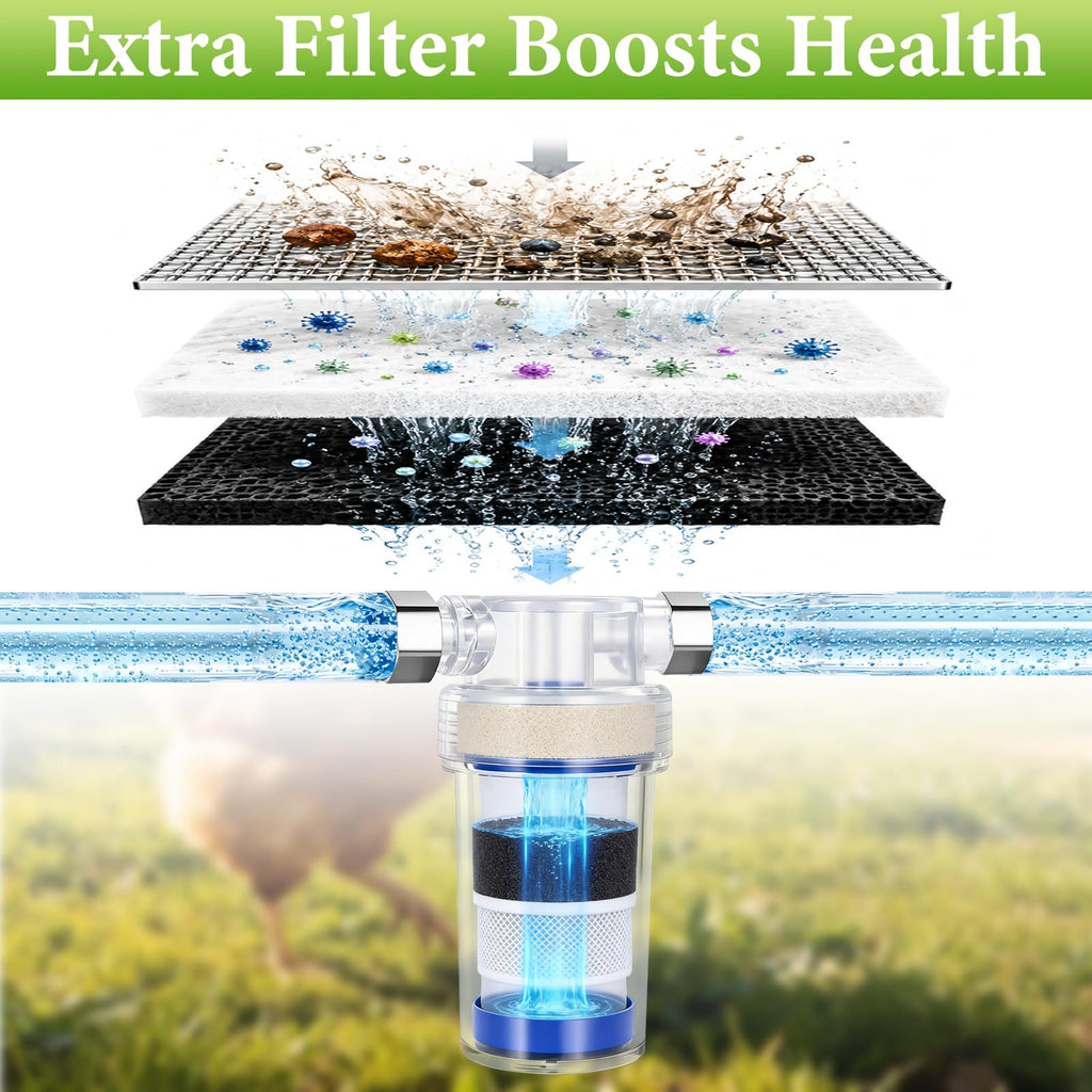 3 Gallon Stainless Steel Chicken Waterer C582383