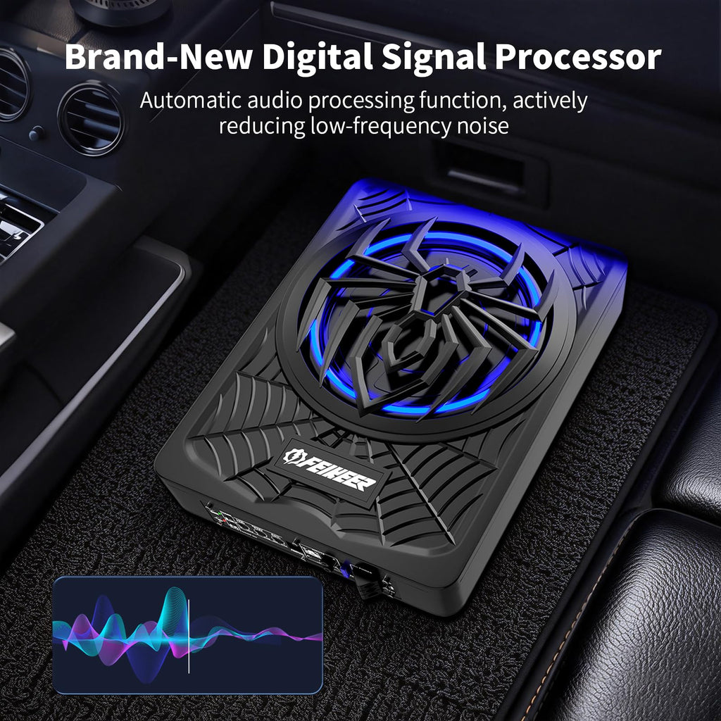 1200W Slim Underseat Subwoofer and Amp Package G7089