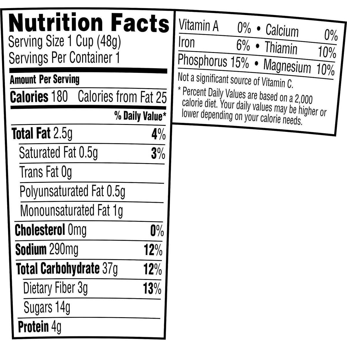 Instant Oatmeal Maple Brown Sugar 1.69oz Pack of 3 T3187